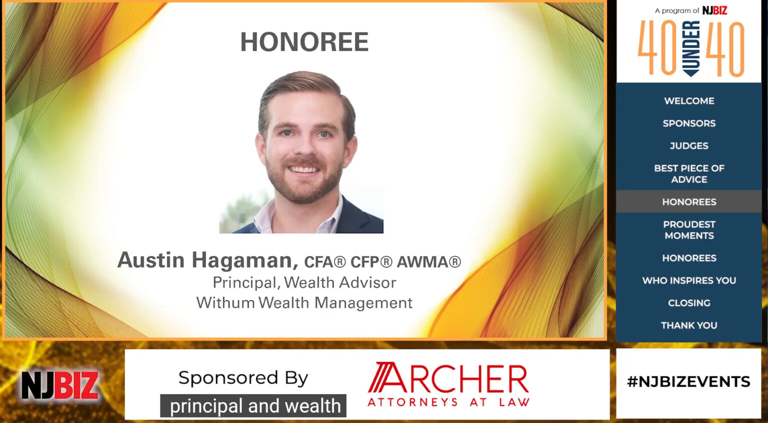 Withum Wealth Management's Austin Hagaman Named Forty Under 40